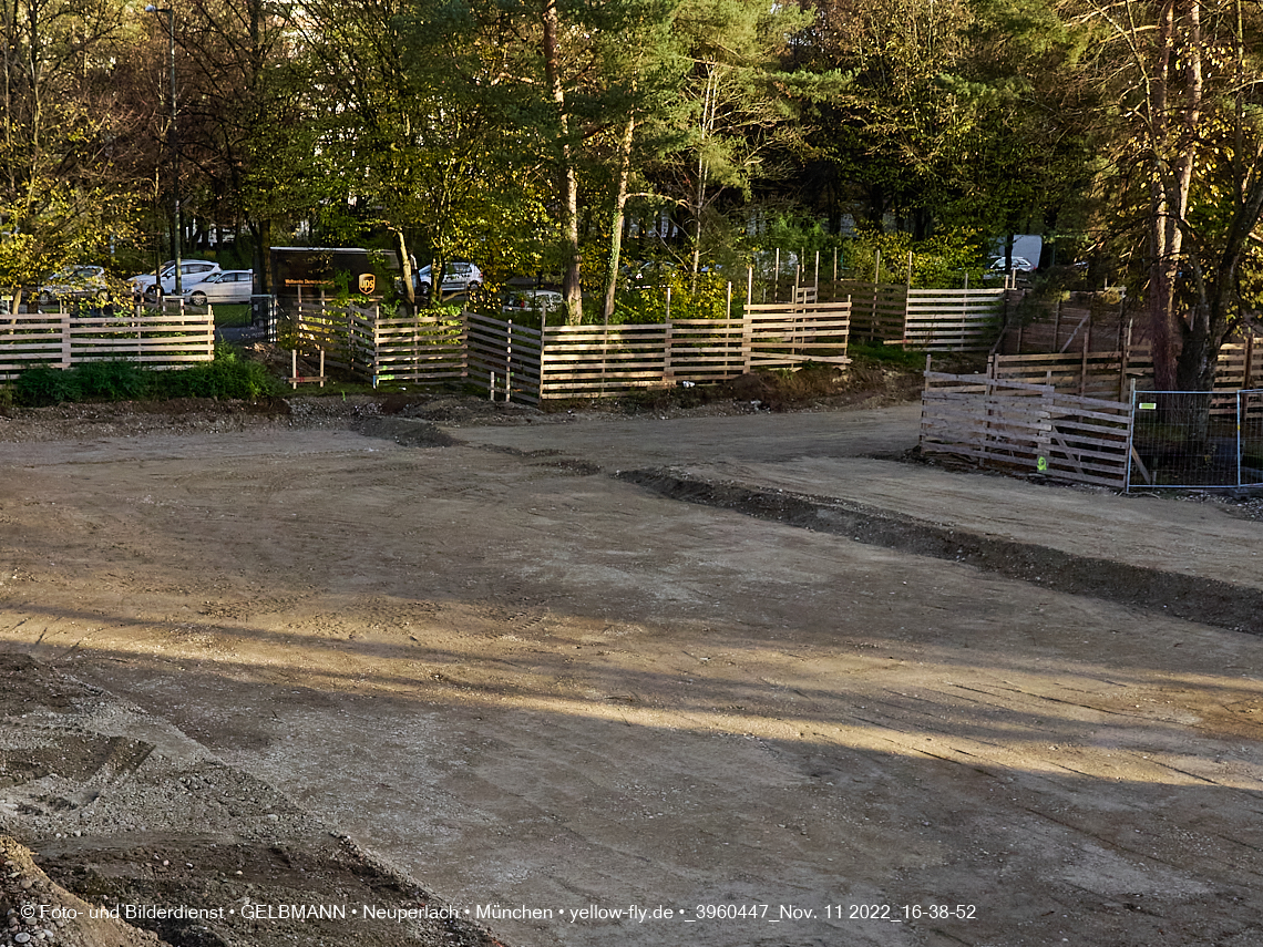 11.11.2022 - Baustelle an der Quiddestraße Haus für Kinder in Neuperlach